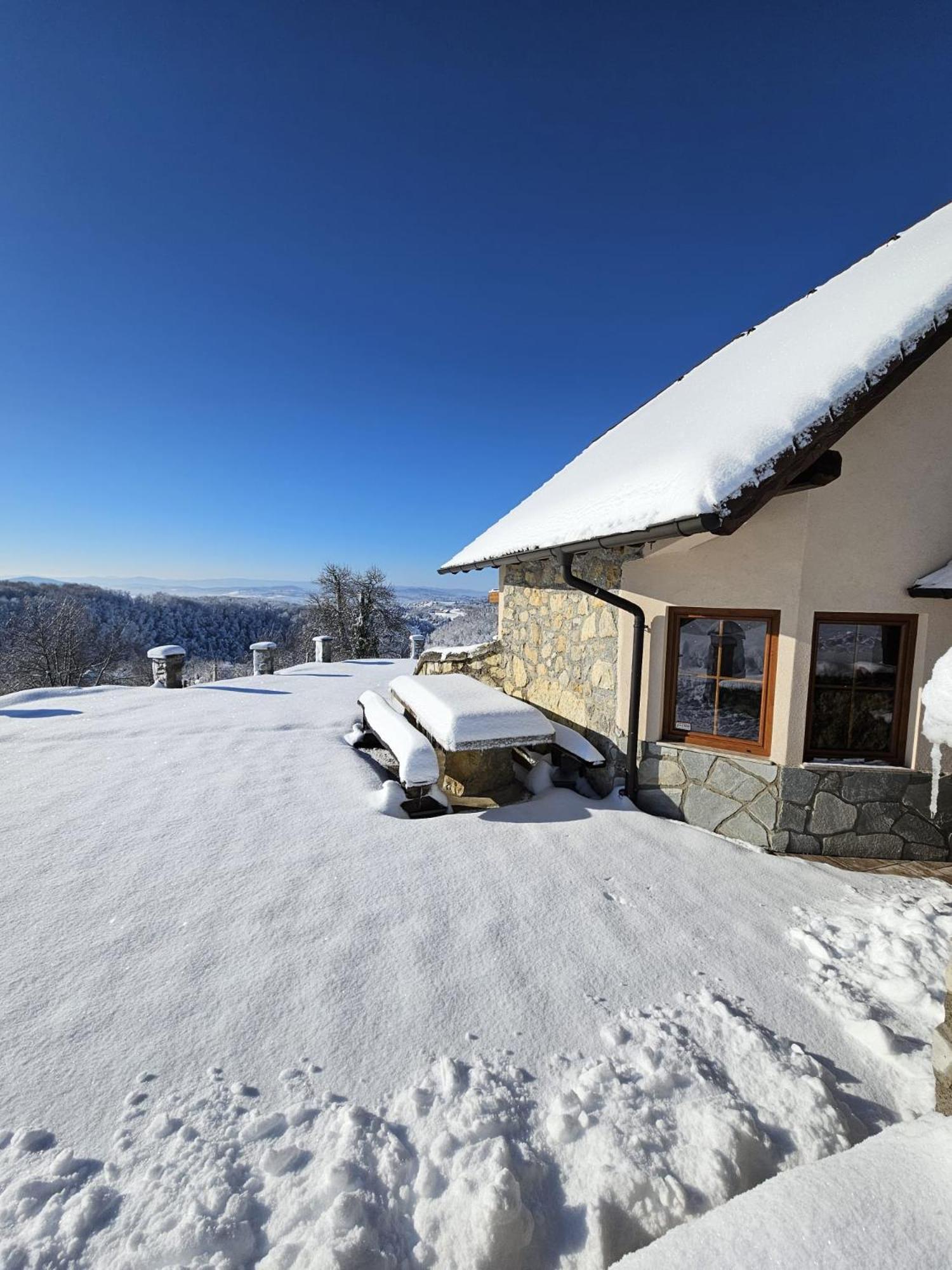Zerko Holiday Home - Vineyard Chalet With Sauna And Jacuzzi Free Mirna Exterior foto